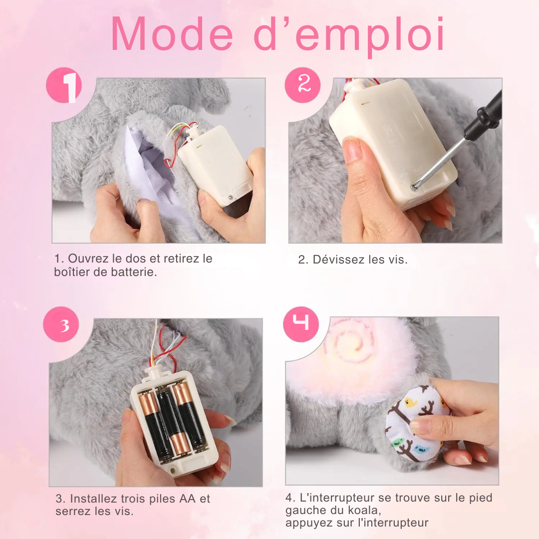 Peluche relaxant qui respire